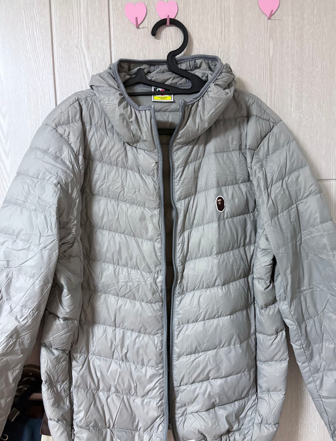 베이프 후드 경량패딩 상품이미지1