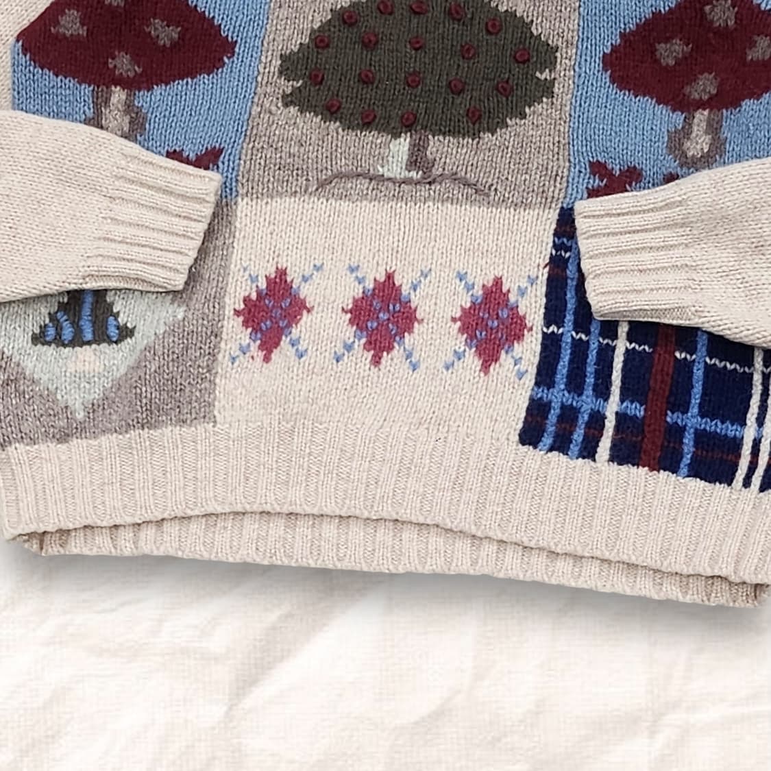 COUNTDOWN 카운트다운 빈티지 울 패턴 니트 상품이미지4