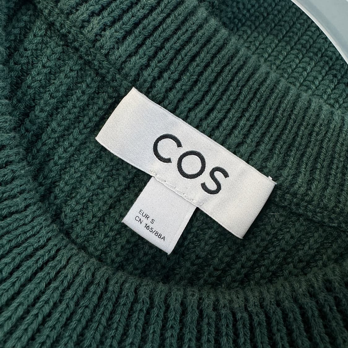 코스 COS 그린 코튼 니트 베스트 상품이미지4