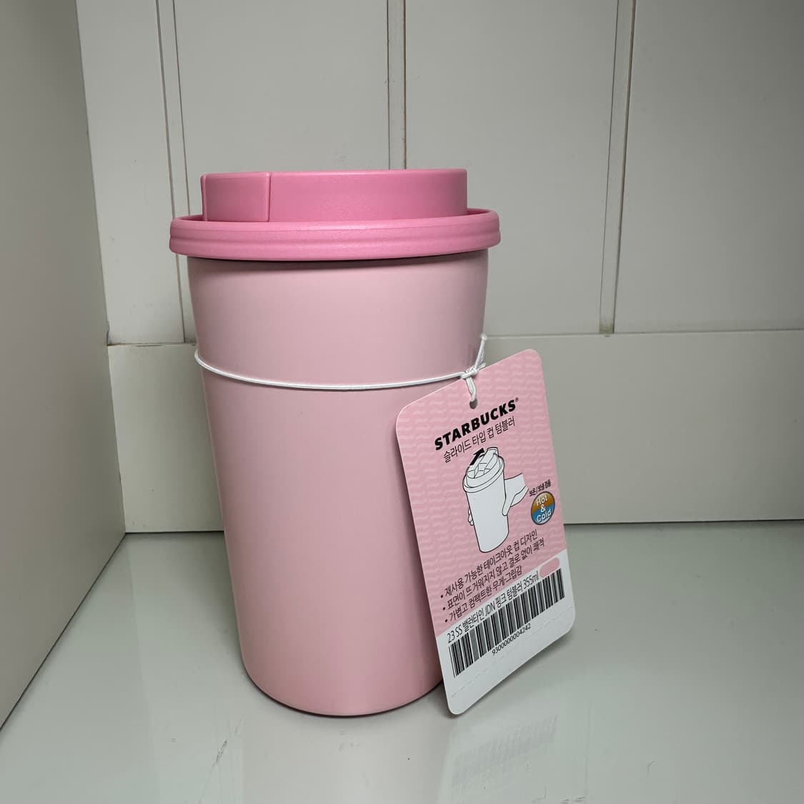 스타벅스 써모스 23 SS 밸런타인 JDN 핑크 텀블러 355ml 상품이미지2
