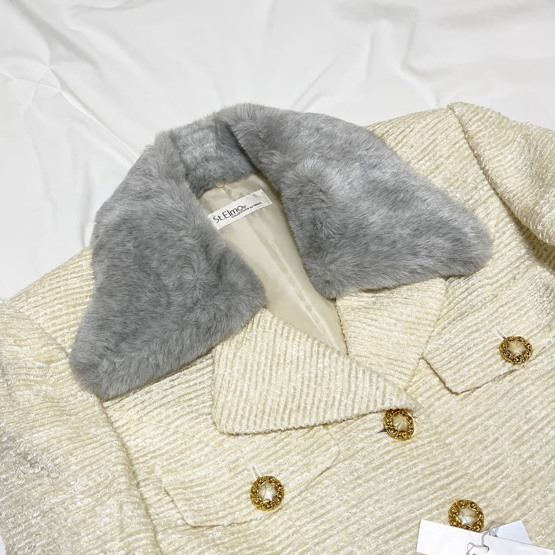 빈티지 ) 아이보리 그레이퍼 셋업 상품이미지2