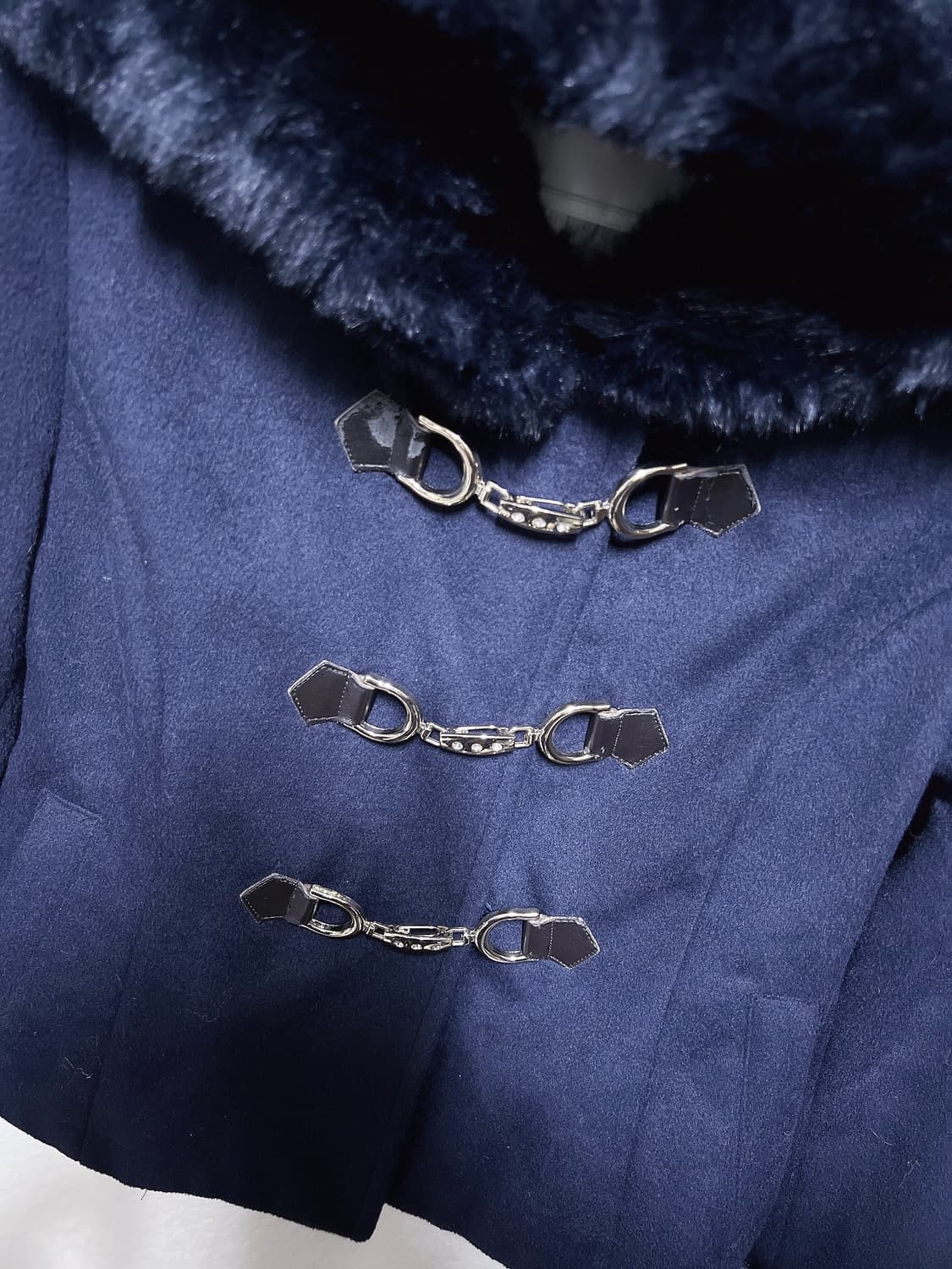 세실맥비 퍼후드 떡볶이코트 큐빅 로맨틱갸루 로걀 오네 핀터 자켓 금장 상품이미지5