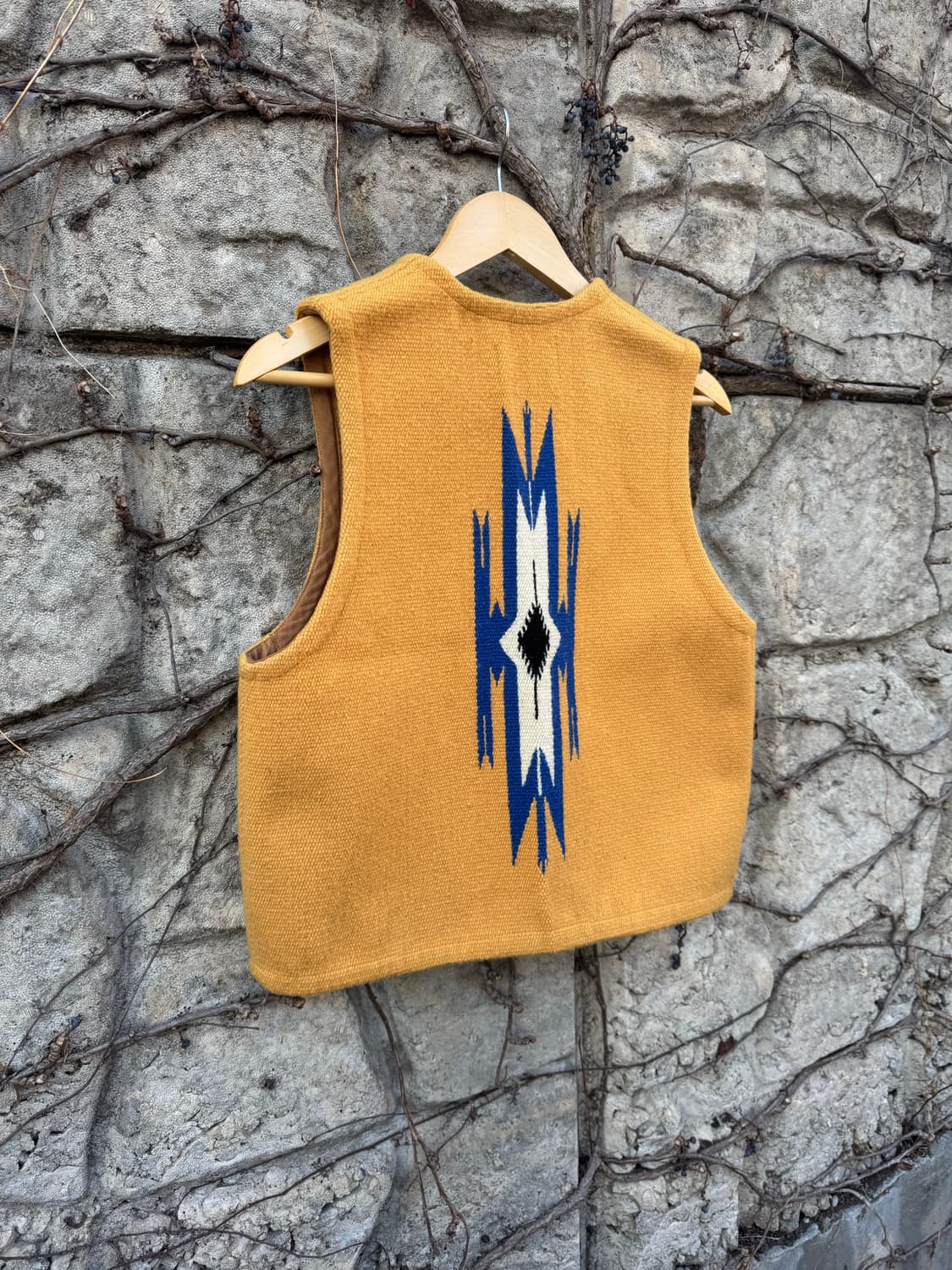 90s 센티넬라 빈티지 핸드 우븐 울 오르테가 치마요 베스트 조끼 상품이미지4