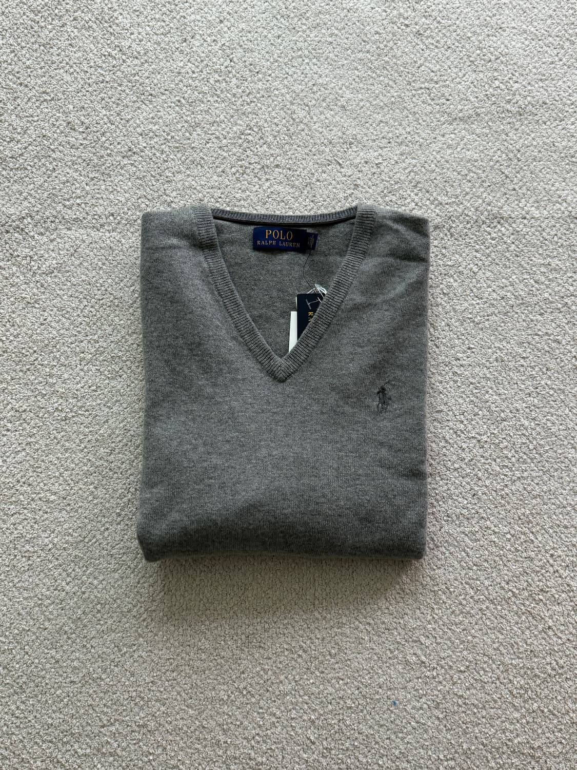 (새상품/정품) 폴로랄프로렌 메리노울 브이넥니트(남성S) 상품이미지1