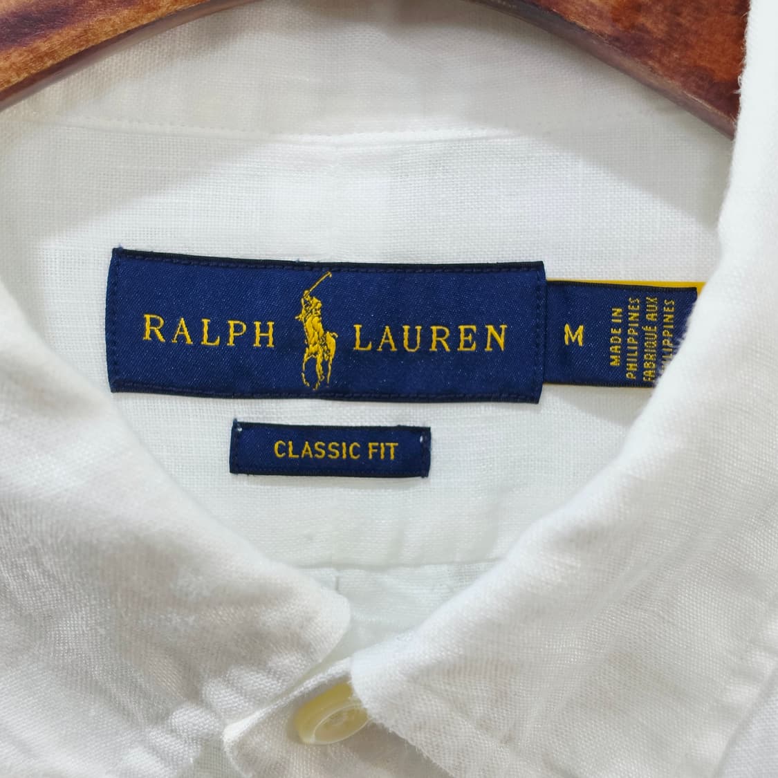 랄프로렌 화이트 린넨 셔츠- M 상품이미지7