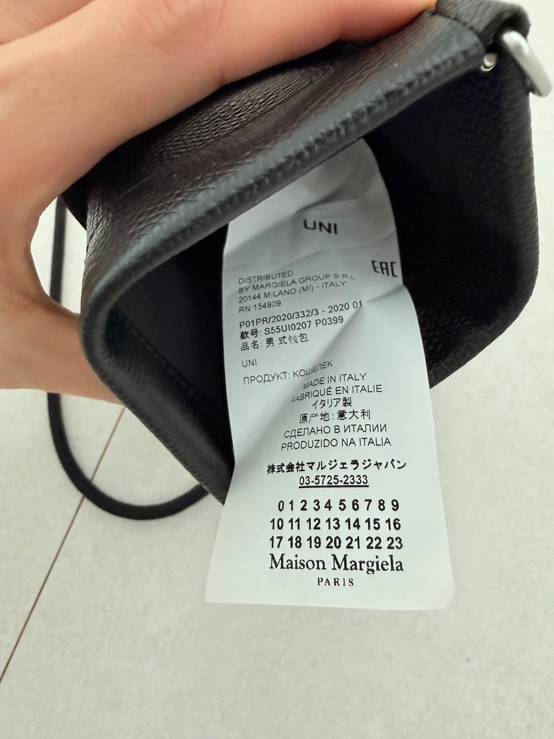 메종 마르지엘라 그레이니 레더 도큐먼트 홀더 상품이미지6