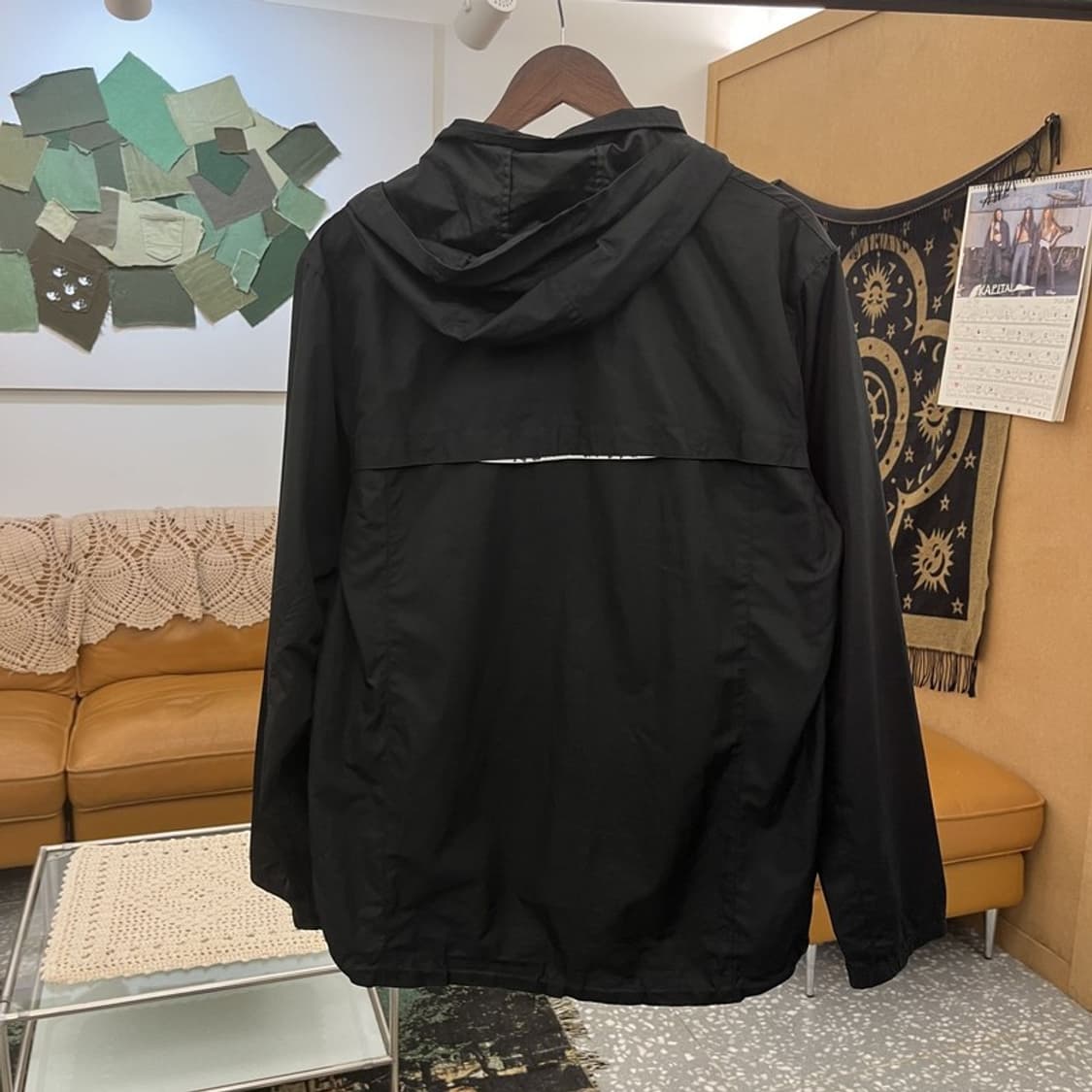 나이키 ACG 빈티지 캐주얼 스포티 올블랙 바람막이 자켓 L C12602 상품이미지4