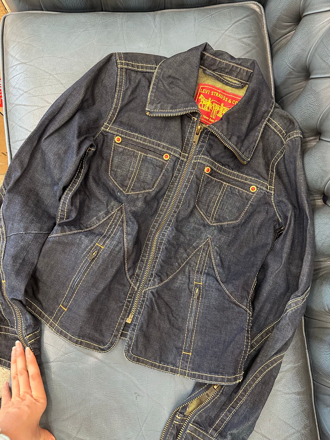 Levis 리바이스 하이넥 데님 자켓 y2k 상품이미지6