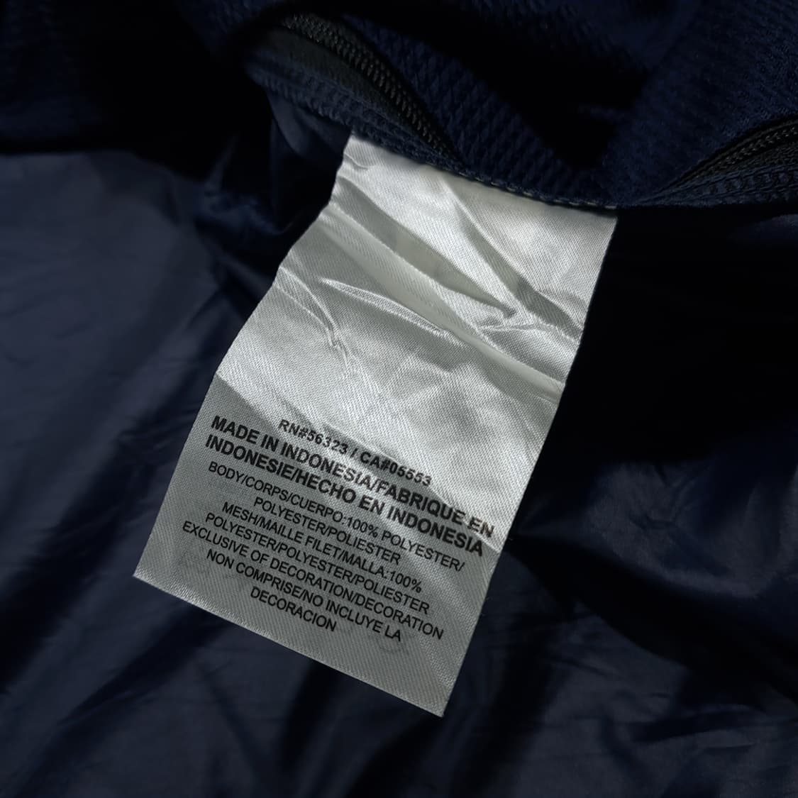 CK085 4XL 나이키 네이비 바람막이 반팔 아노락 상품이미지6