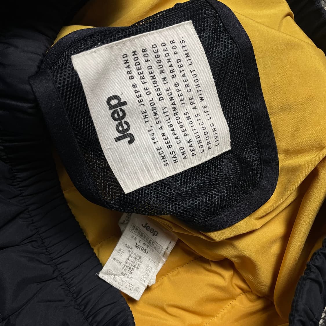 Jeep 덕다운 버튼 경량 패딩 자켓 네이비o 6156 상품이미지4