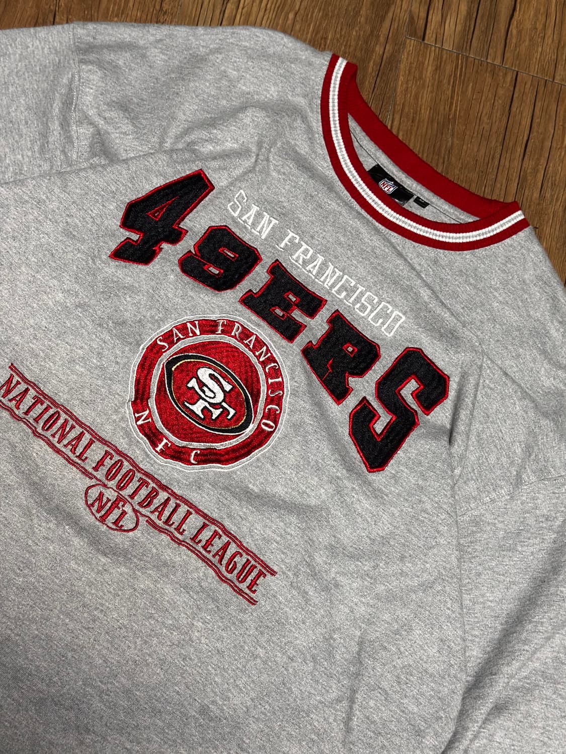 NFL 샌프란시스코 49ers의 빈티지 그레이 스웻셔츠 상품이미지4