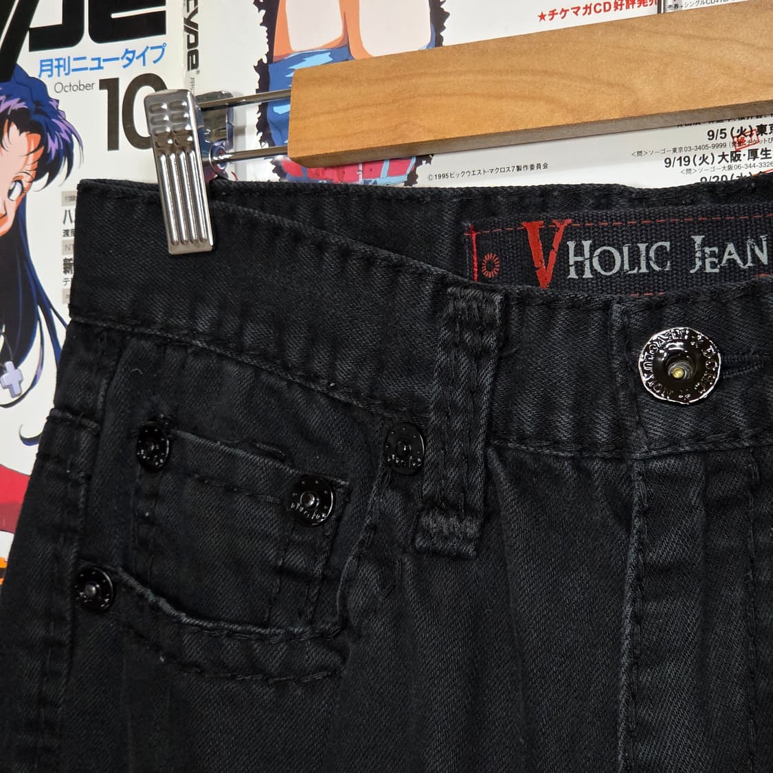 DOHC 락시크 펑크 스터드 블랙 코튼 팬츠 상품이미지8