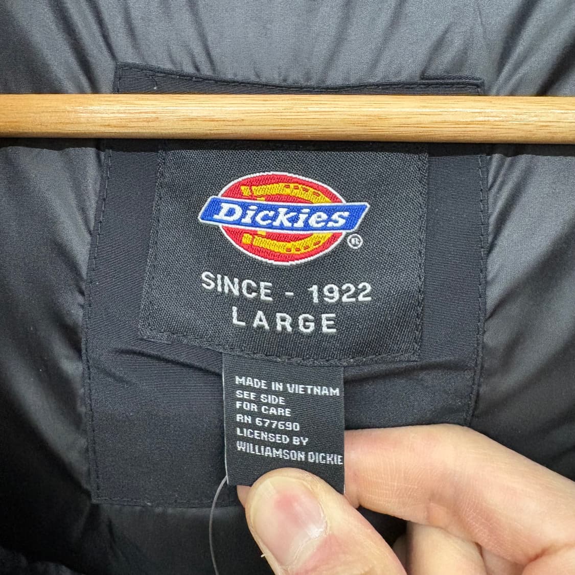 디키즈 후드 패딩 점퍼 블랙 남/L 상품이미지6