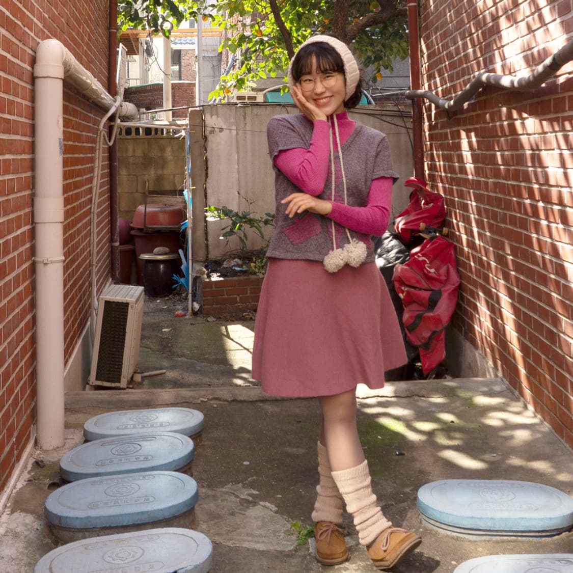 🍓 딸기 크림 겨울 코디 SET 상품이미지2