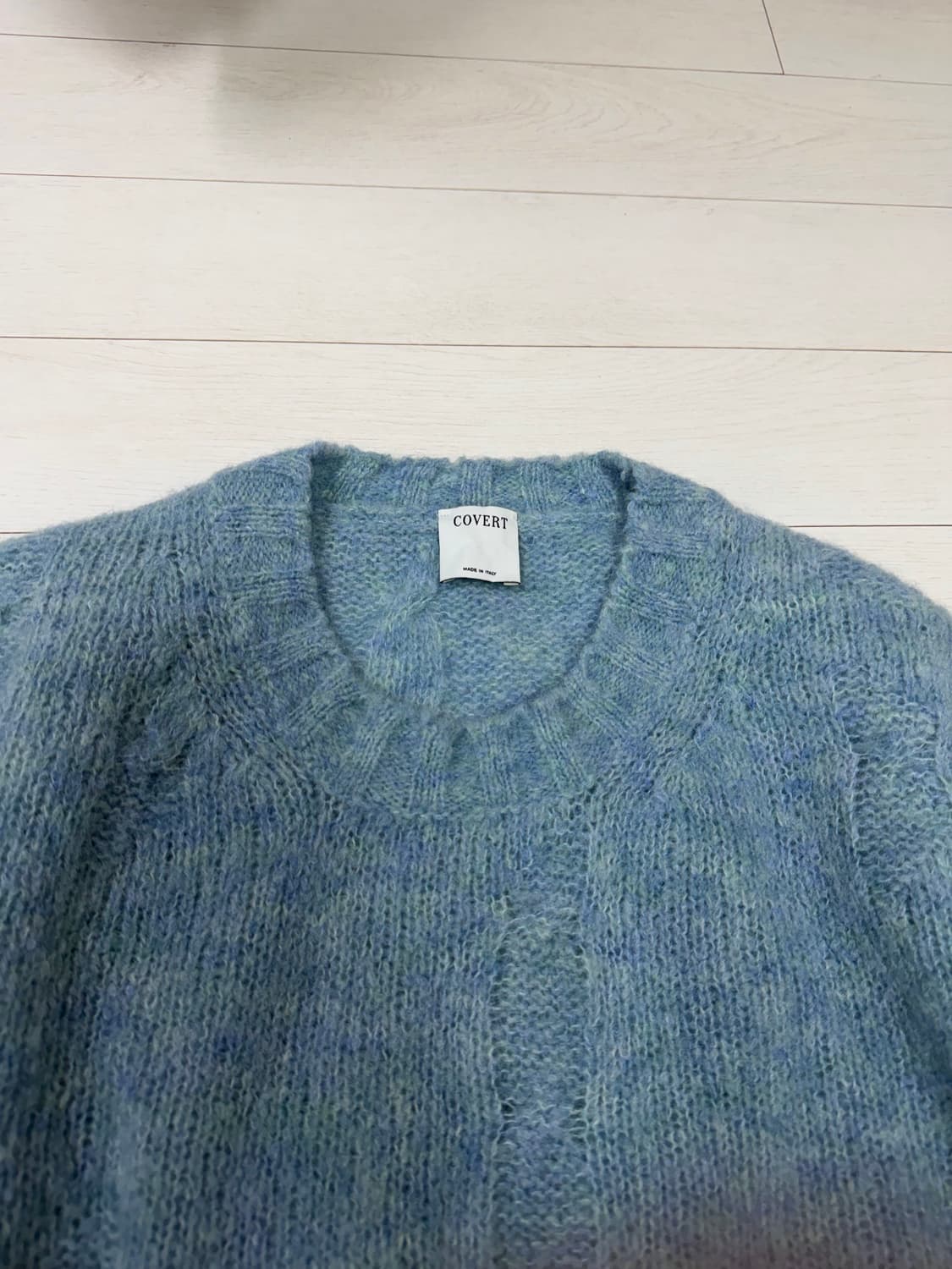 커버트(COVERT) 이태리 알파카 디스트레스드 스웨터 50 size 상 상품이미지3