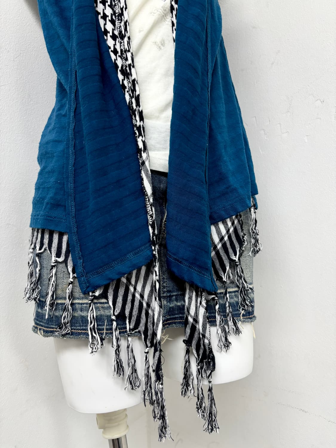 “Vintage” 00’s Style Check Layered Hoode 상품이미지8