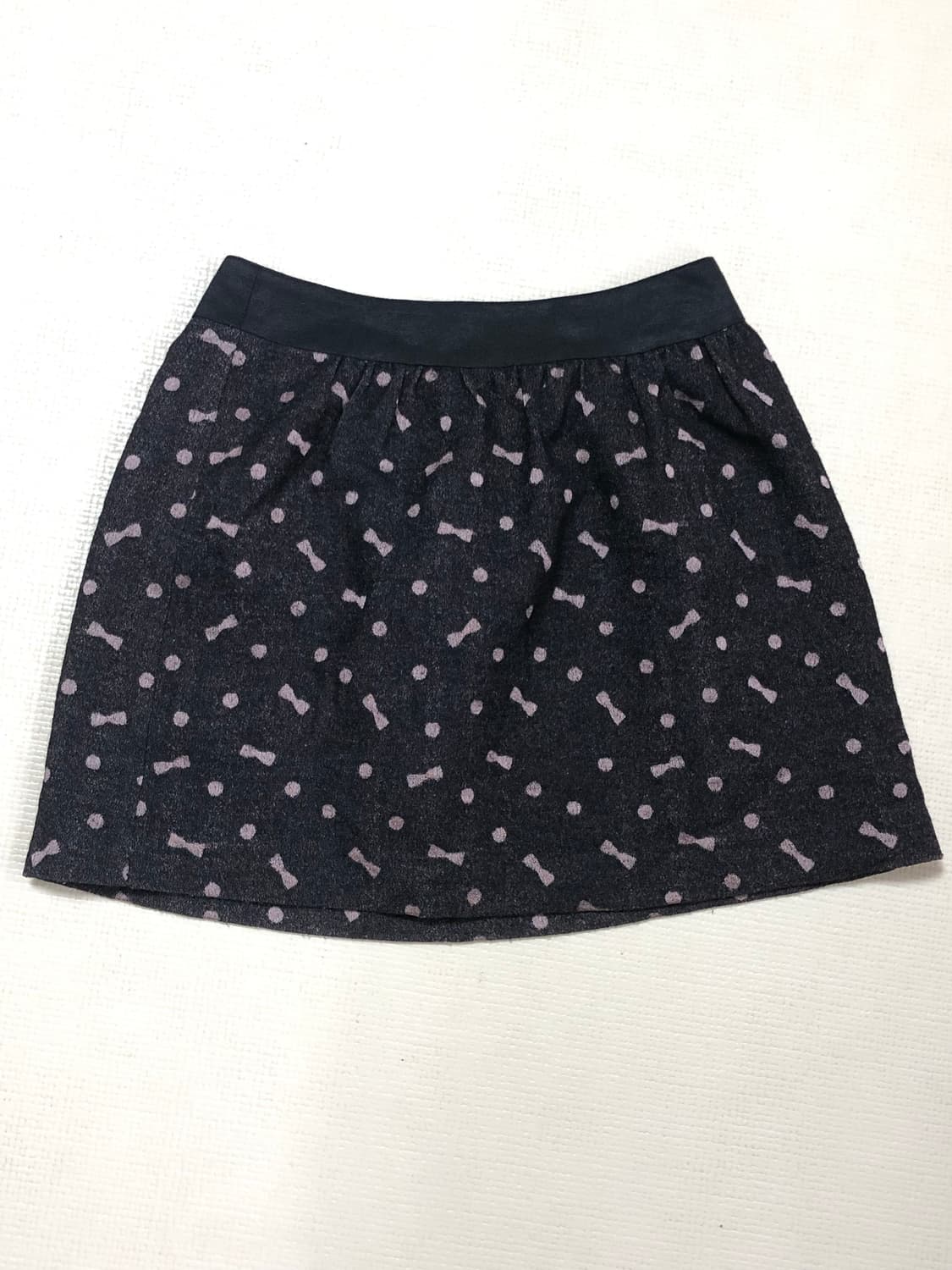 빈티지 블랙 리본 미니 스커트 상품이미지6