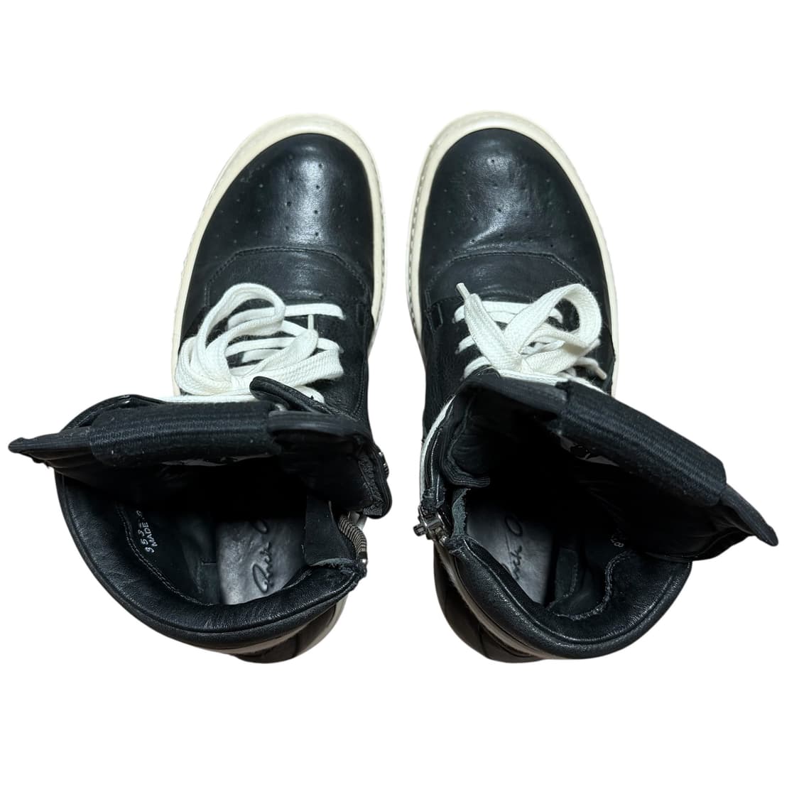 (극미중고) 릭오웬스 지오바스켓 검검흰 38사이즈 상품이미지4