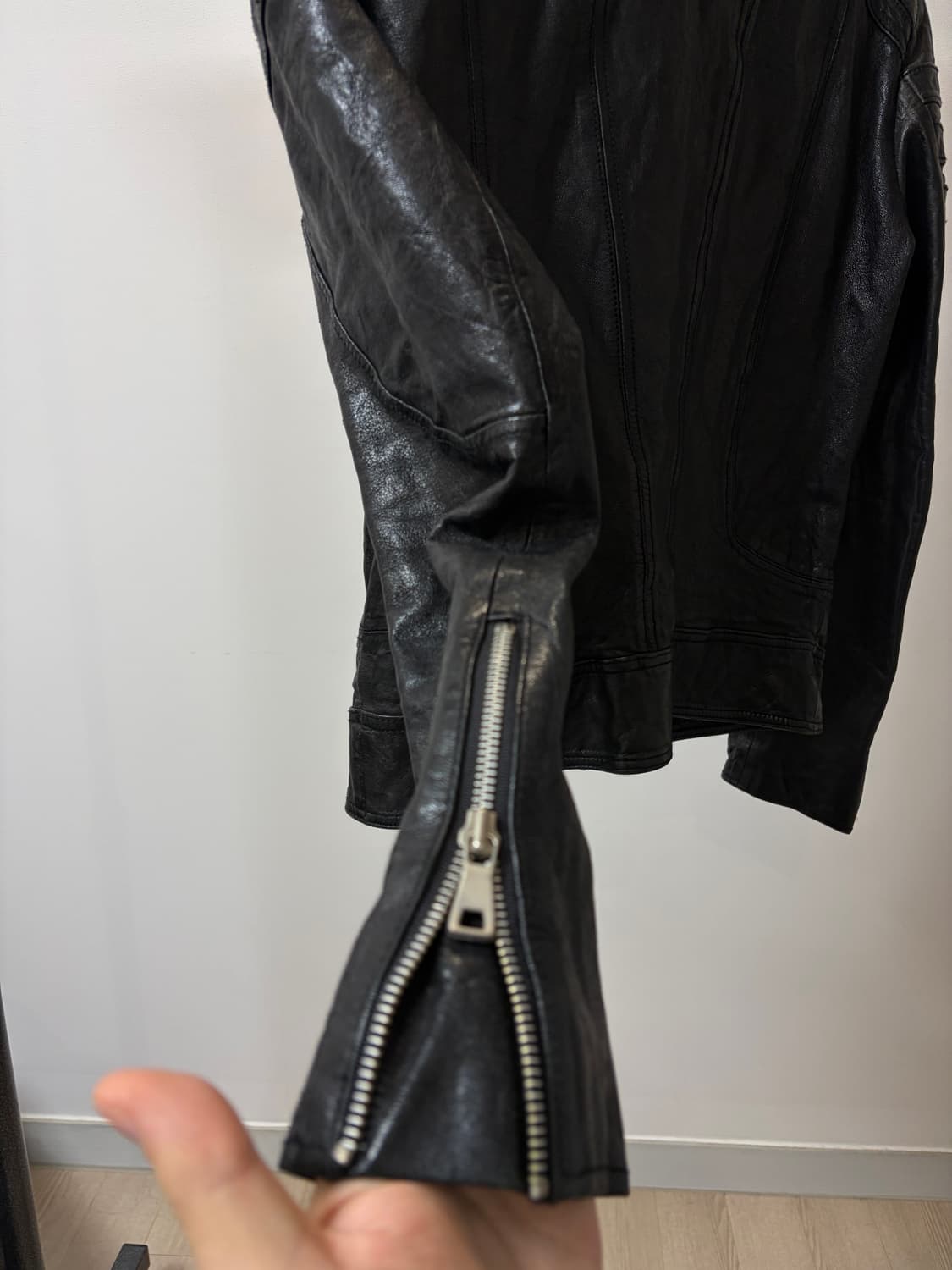 (100) 이탈리아 램스킨 락시크 양가죽 자켓 상품이미지5