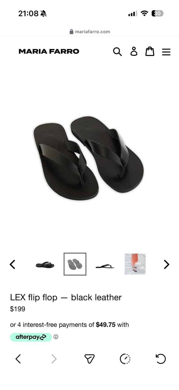 Maria farro 레더 플리플랍 37사이즈 상품이미지1