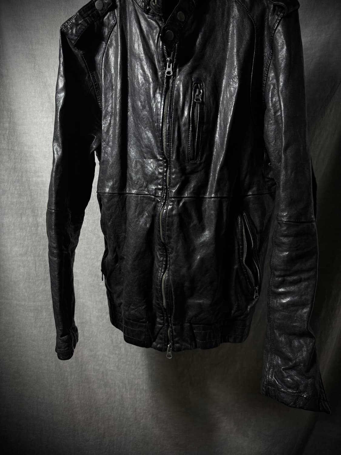 Vintage Lambskin Leather Jacket  상품이미지5