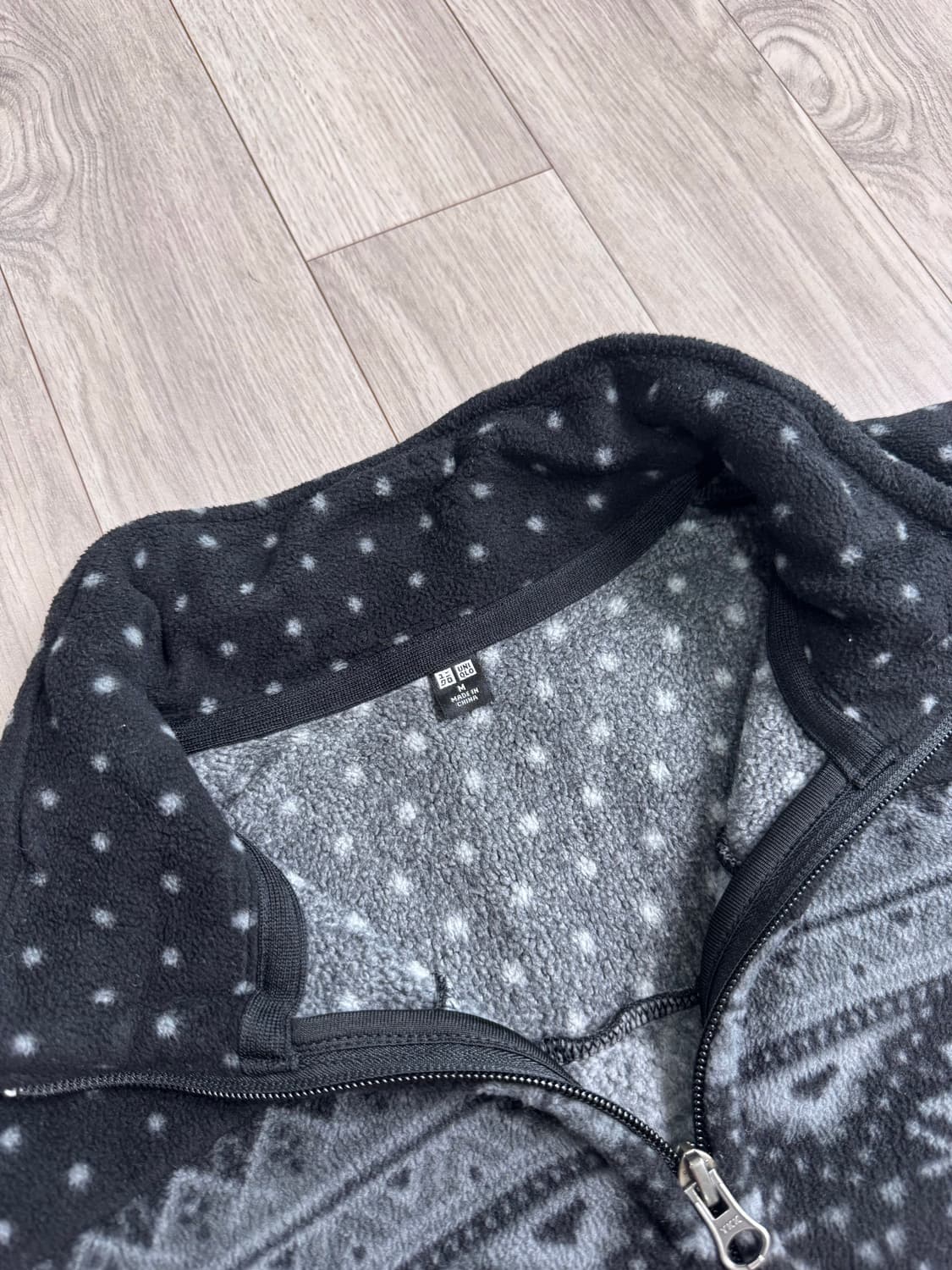 유니클로 노르딕 도트 플리스 집업 상품이미지4