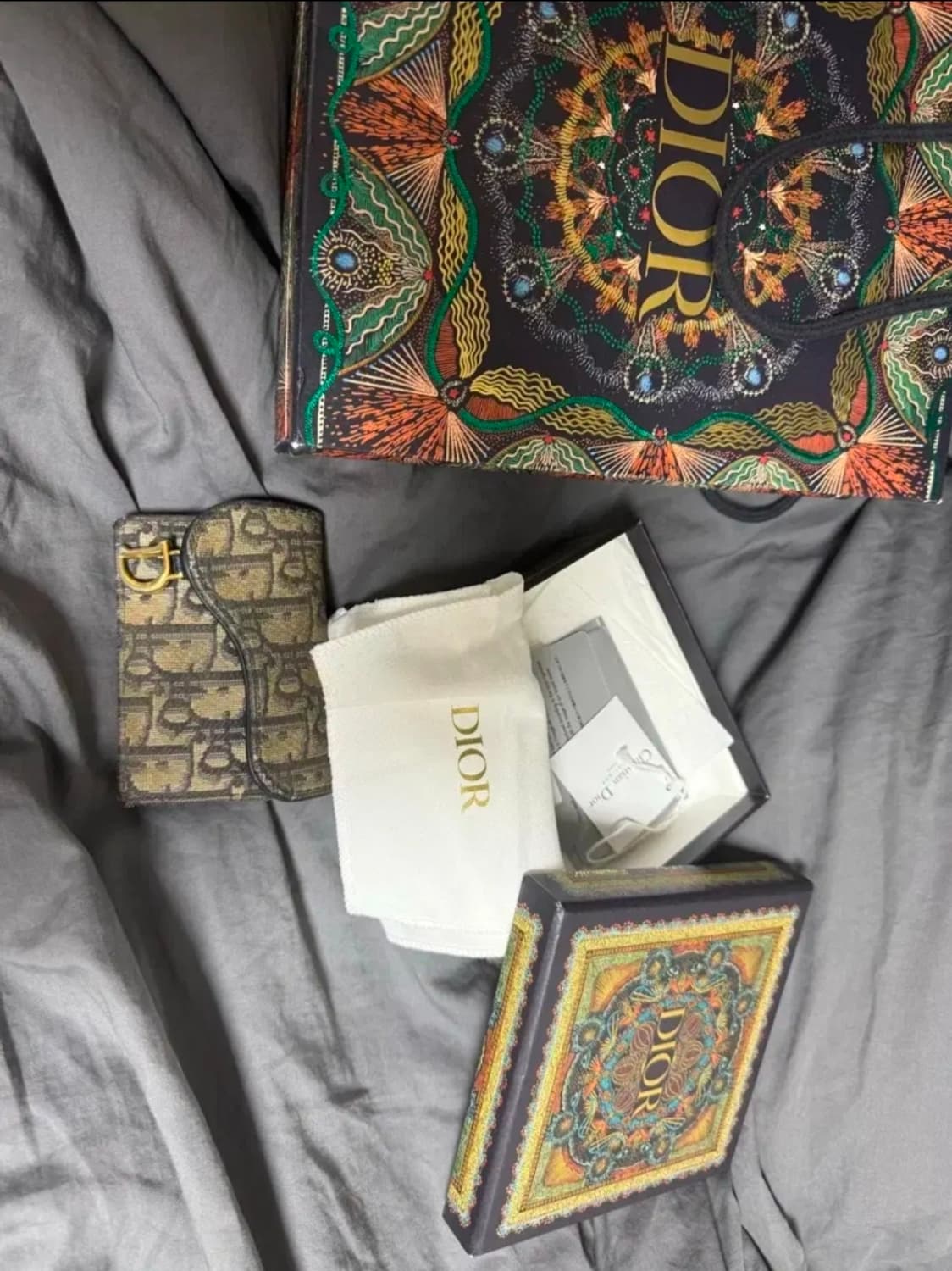 디올 오블리크 새들 카드지갑 풀박스 상품이미지1