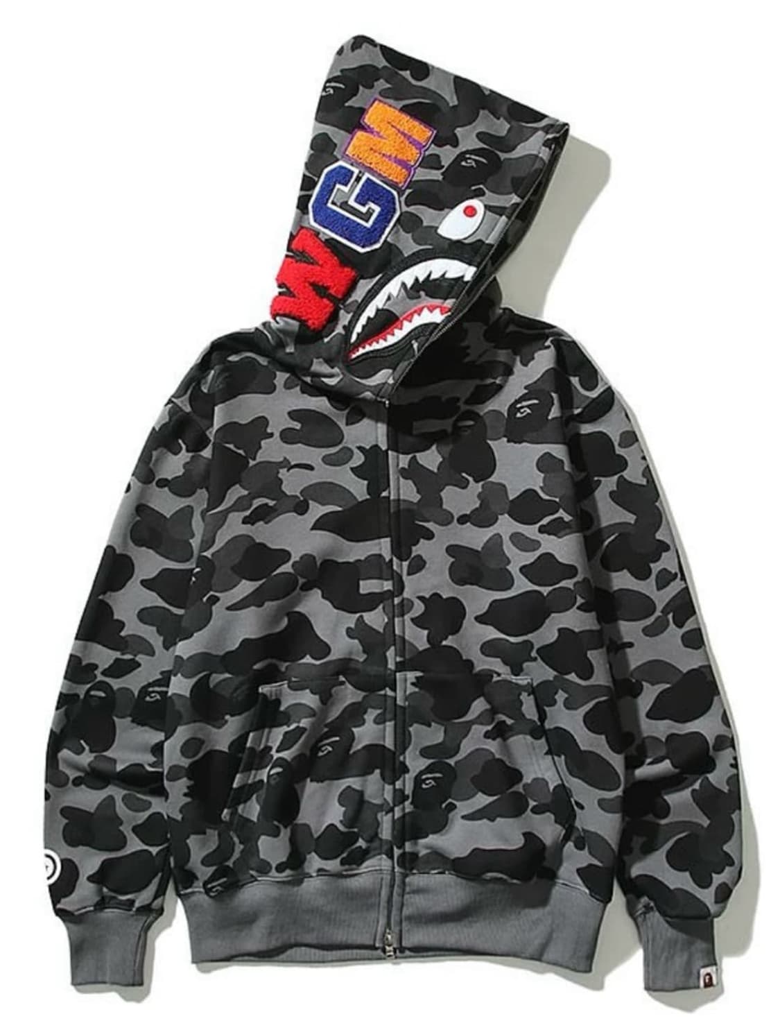 베이프 후드집업 차콜 L 상품이미지1