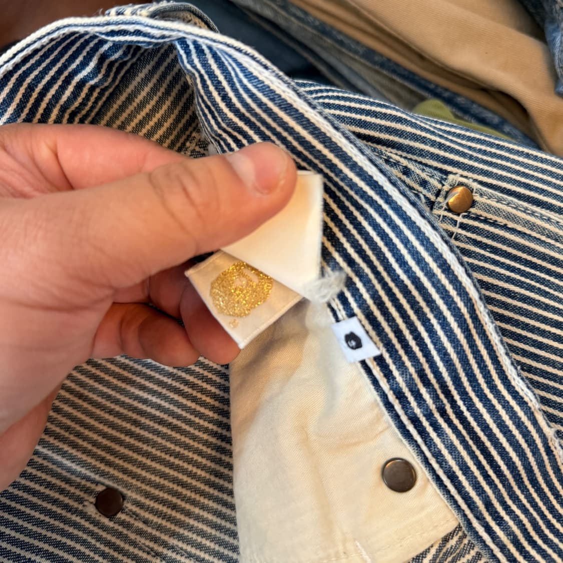 베이프 파이러츠 히코리 워크팬츠 체인스티치 디테일 XXL , 40 41 상품이미지8