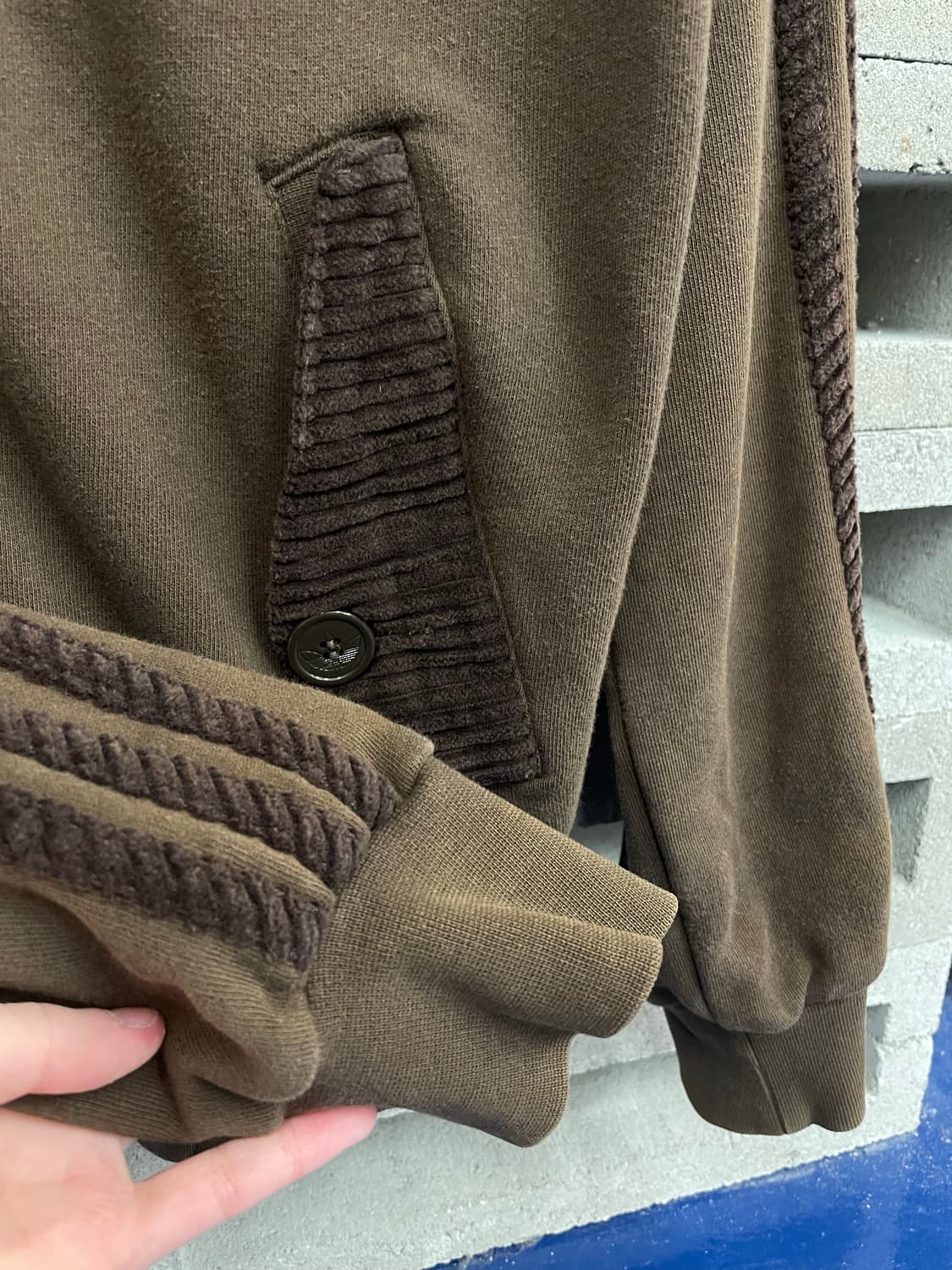 Adidas 아디다스 브라운 민트 트레포일 후드집업 상품이미지6