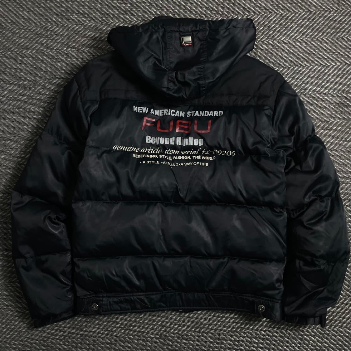 00s 후부 올드스쿨 데님 푸퍼 다운 후드 자켓 y 5033 상품이미지4