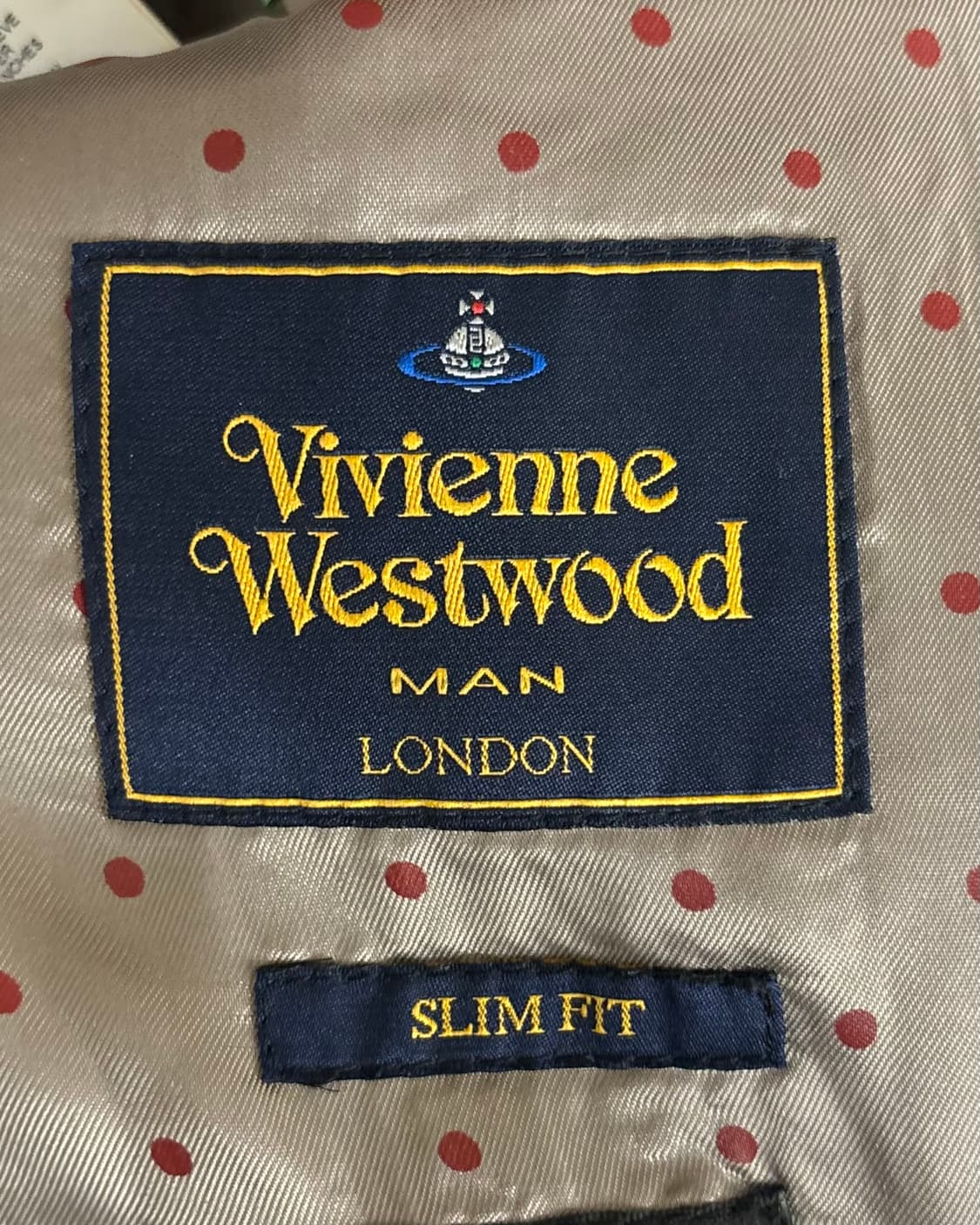 비비안 웨스트우드 네이비 블루 원 버튼 울 블레이저 자켓 상품이미지7