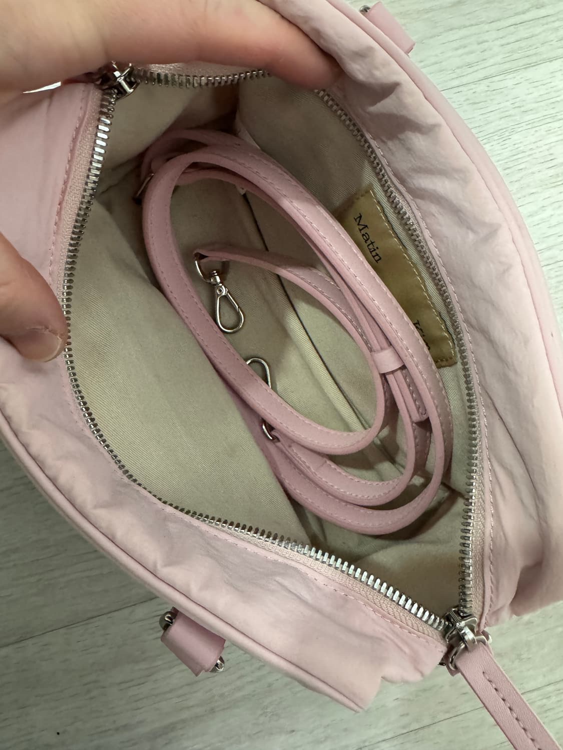 마뗑킴 베이비 스포티 토트백 연핑크 (초창기제품입니다) 상품이미지3