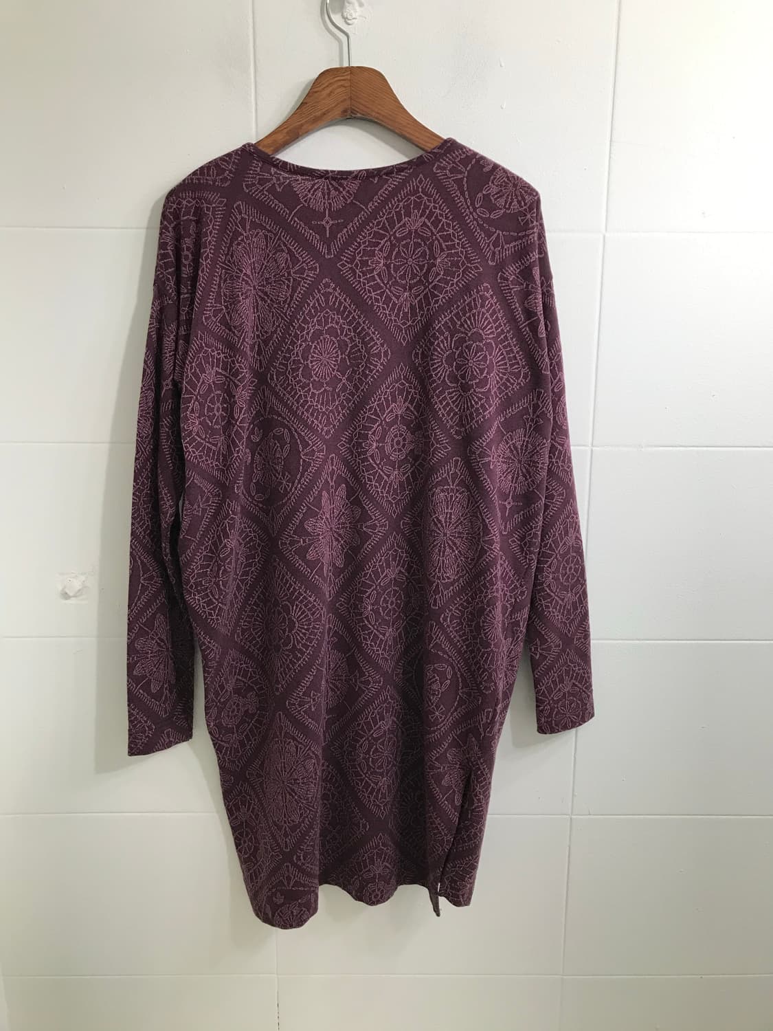 비비안웨스트우드 퍼플 레이스 자수 패턴 롱 가디건 상품이미지6