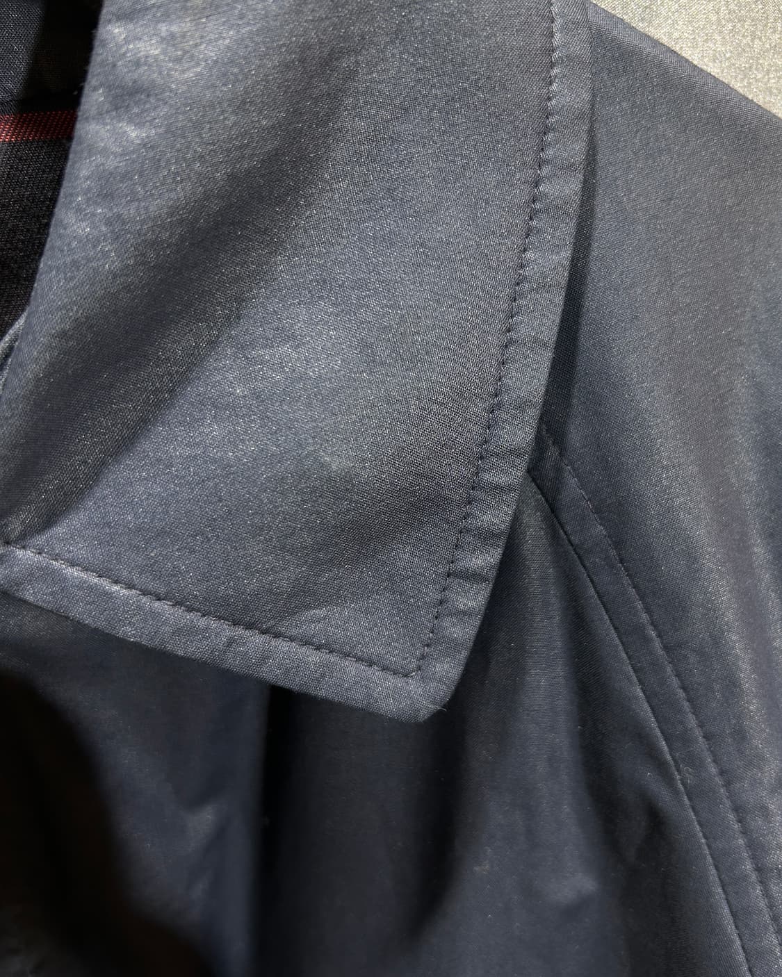 M 버버리 노바체크 네이비 코튼 싱글 자켓 상품이미지8