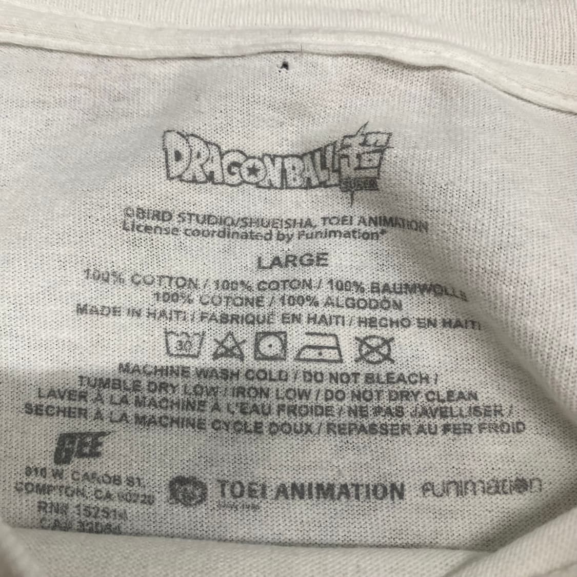 드래곤볼 오피셜 애니메이션 티셔츠 상품이미지3