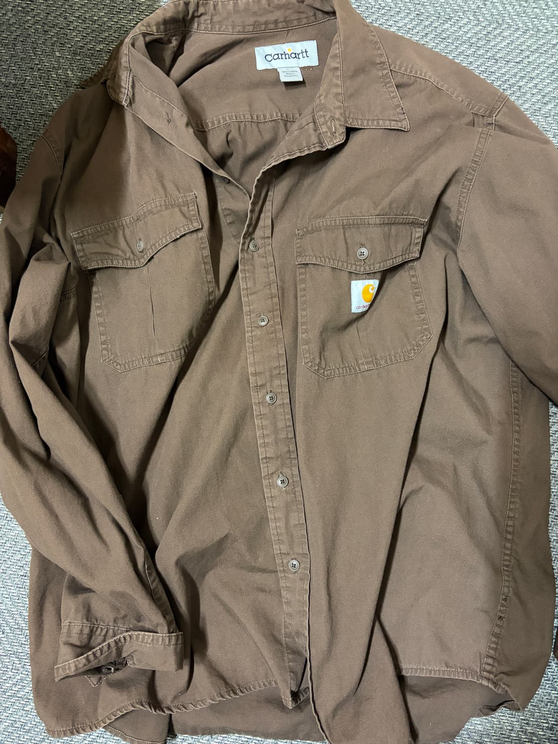 칼하트 브라운 셔츠 상품이미지1