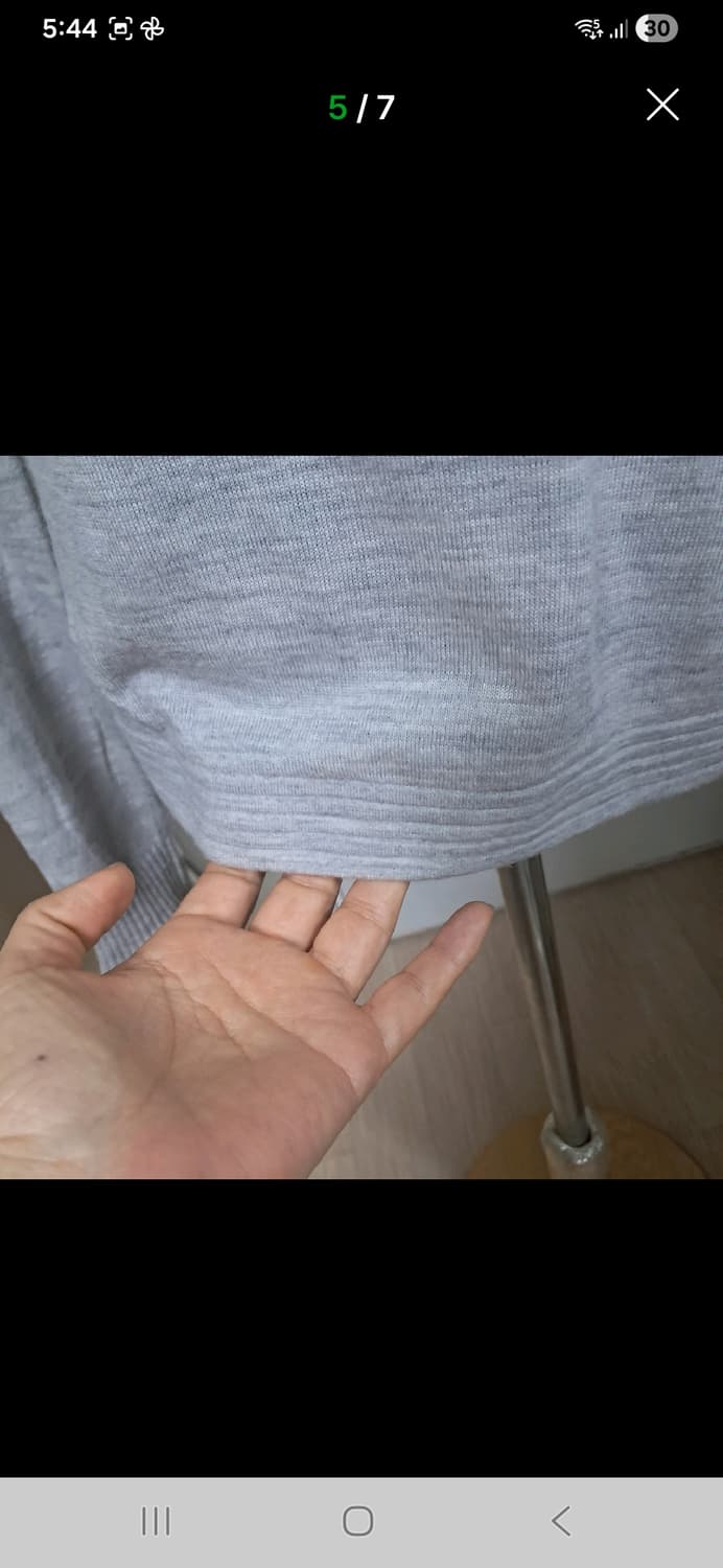 클럽모나코 그레이 봄 니트 55(얇은 울 소재) 상품이미지5