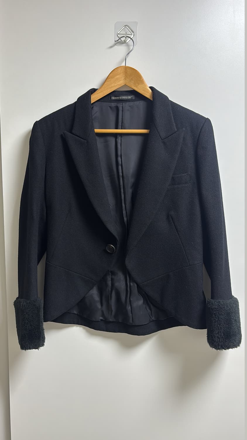 요지야마모토 y's 퍼 블레이저 자켓 2사이즈 상품이미지2