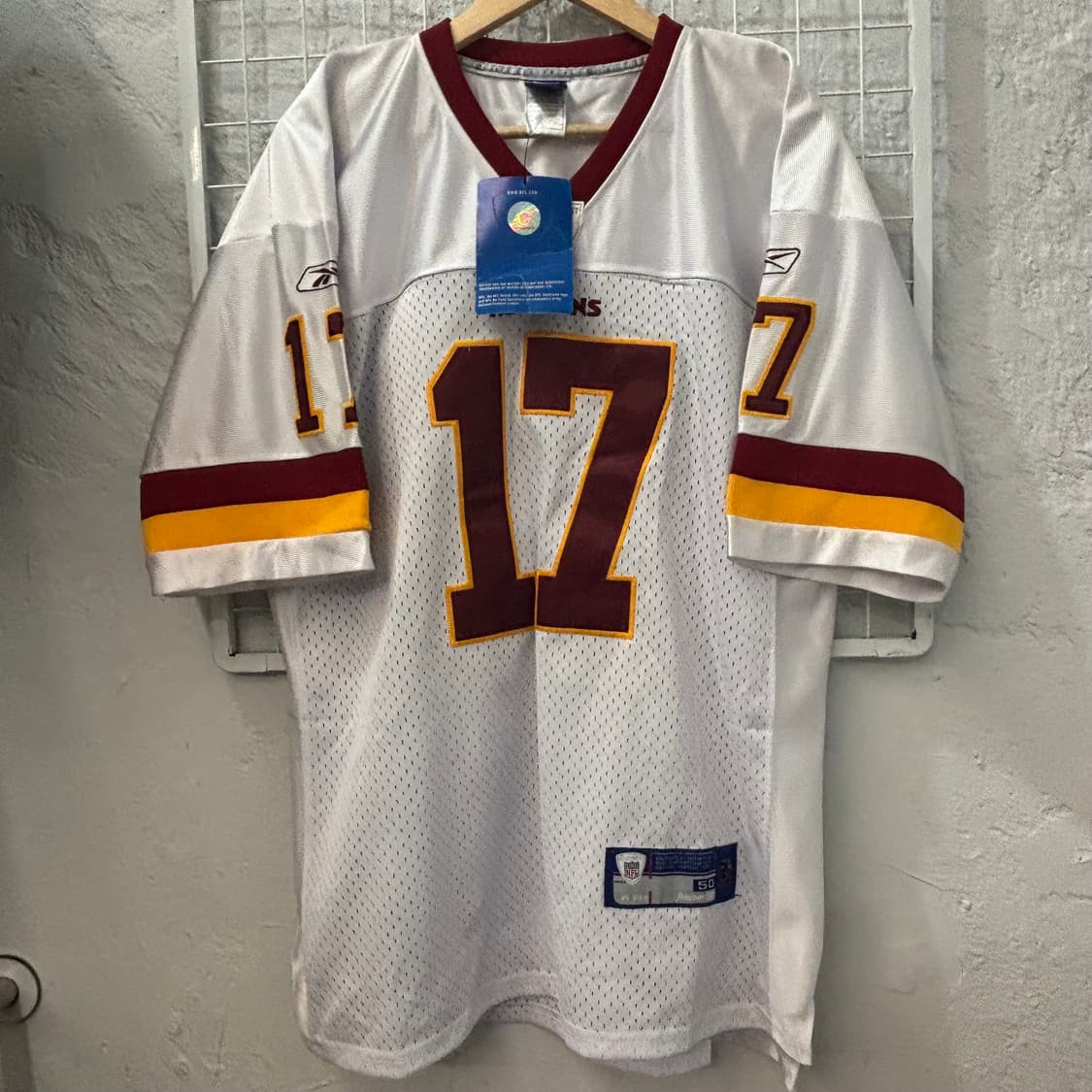 NFL X 리복 레드 스킨스 화이트 럭비져지 XL 상품이미지1