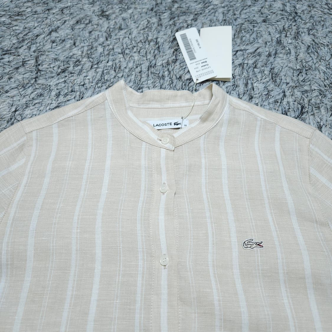 라코스테) 95(36) 여자 린넨셔츠남방 / 왕눈이샵 상품이미지3