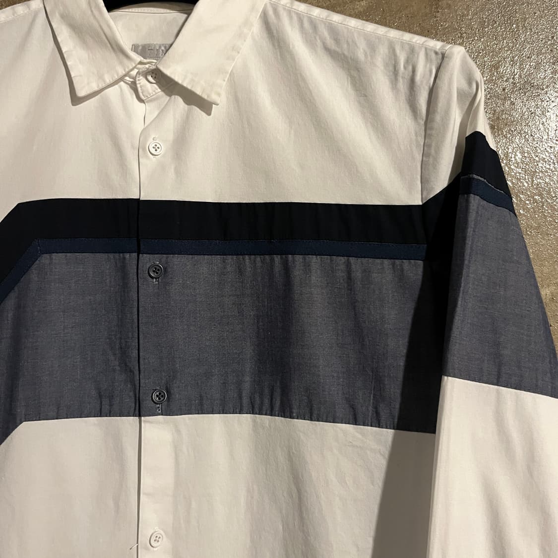 타임 배색 셔츠 상품이미지2