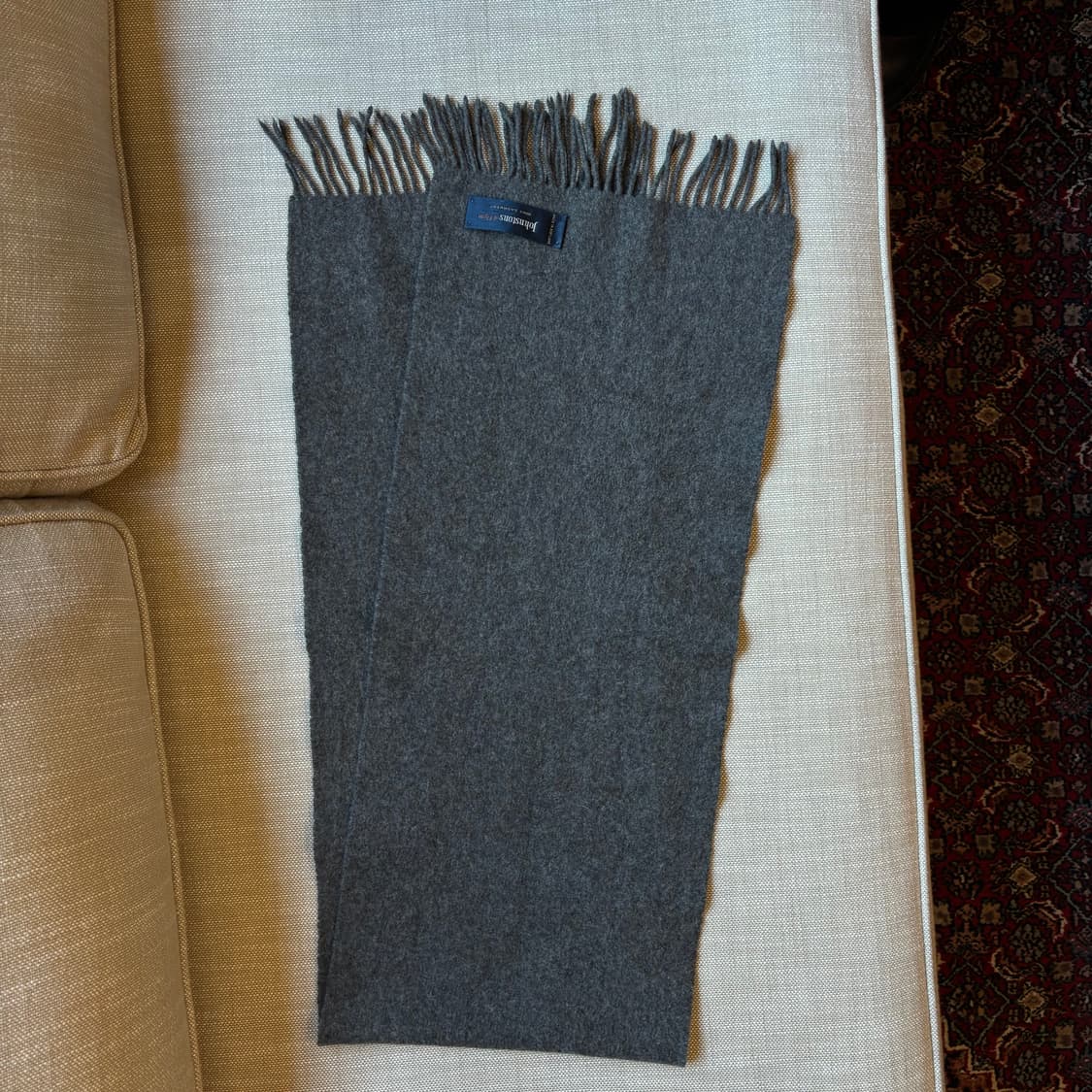 Johnstons 존스톤스오브엘긴 스코틀랜드산 캐시미어 100% 버건디 상품이미지5