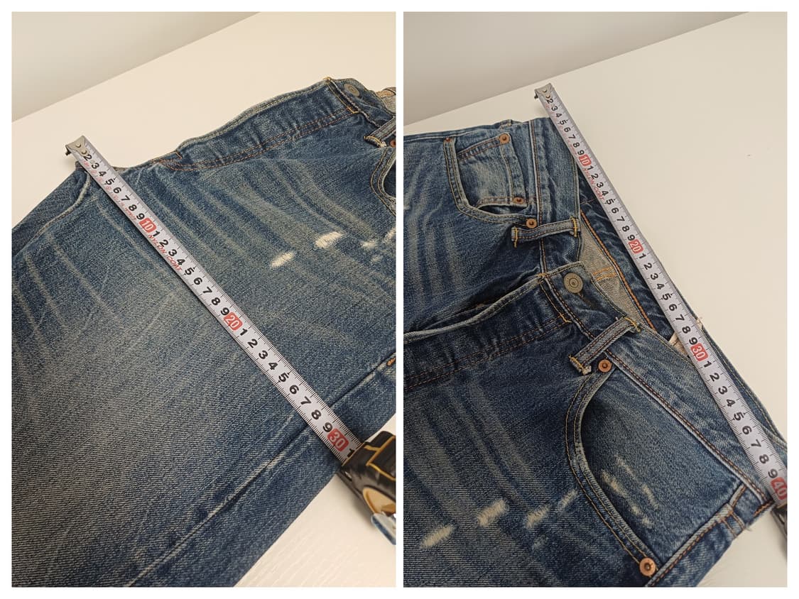 리바이스 501 오리지널 데미지 워싱 데님 (W32 L34) 상품이미지8