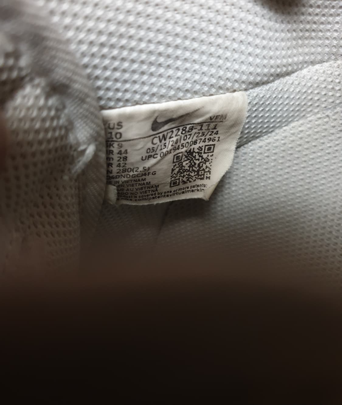 나이키 에어포스1 07 로우 스니커즈 화이트 (280)CW2288-111 상품이미지6