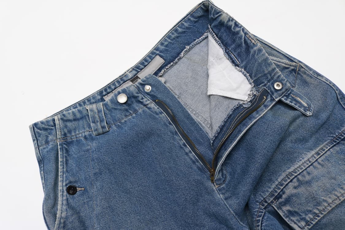 [32인치] 90's 마리떼프랑소와저버 파라 셔틀 테이프 데님팬츠 상품이미지4