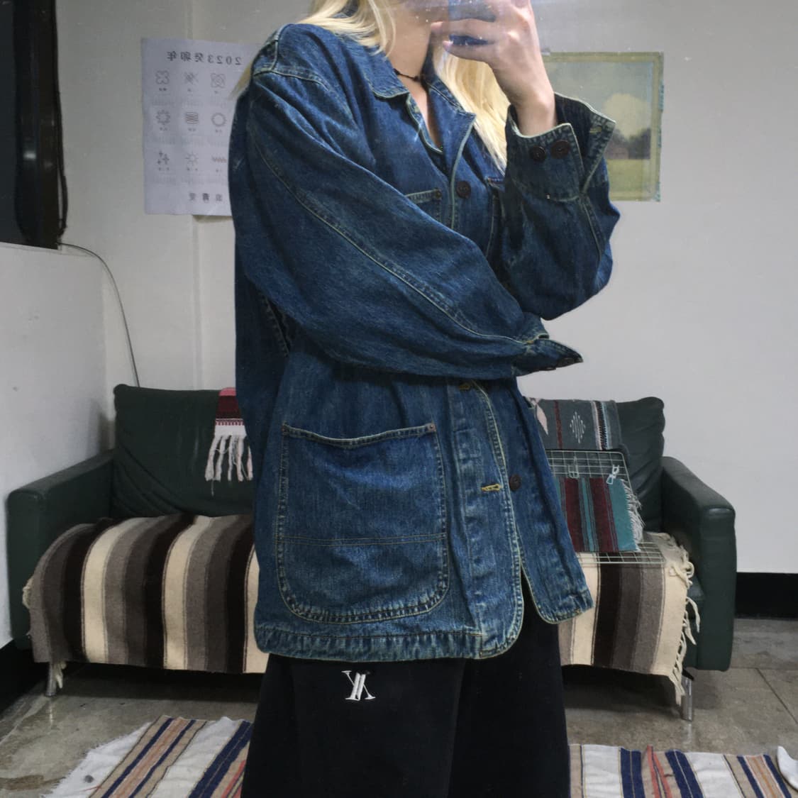 투티/0339 GARMENT P.R.S 콜렉션 데님 자켓 청 셔츠 아우터 상품이미지2