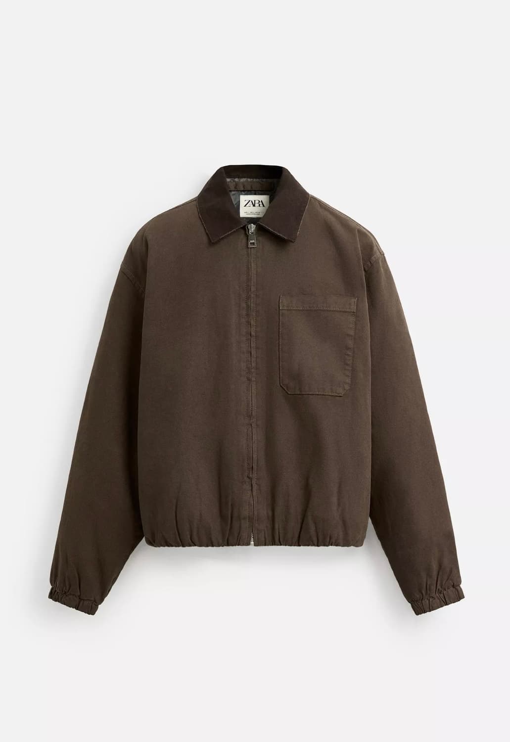 (새상품) 자라 콤비 칼라 점퍼 워크자켓 상품이미지3