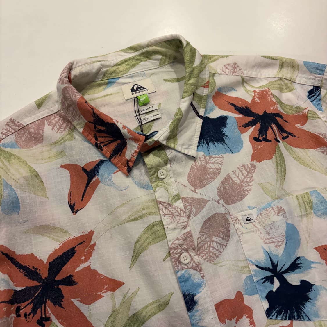 [XL] 퀵실버 하와이안 플라워 반팔 셔츠 D191 상품이미지3