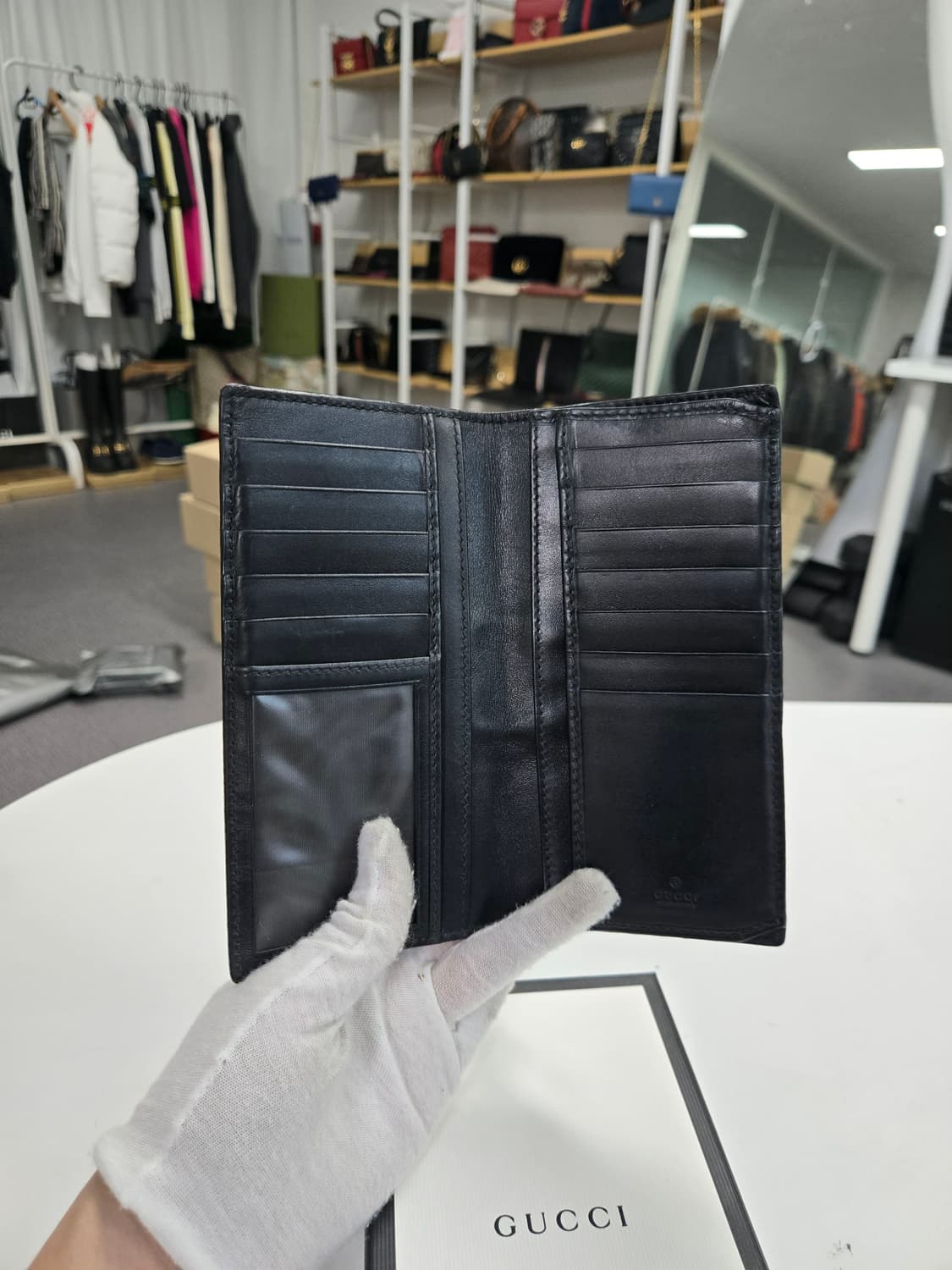 [정품] 구찌 시그니처 웹삼선 장지갑 상품이미지2